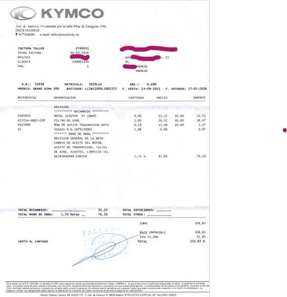 Kymco Grand Dink 300 – Vista 3