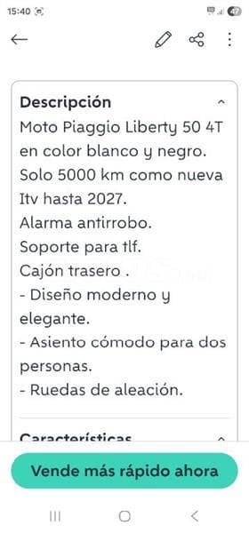 Piaggio LIBERTY 50 1600 € 2023 Sevilla - 4