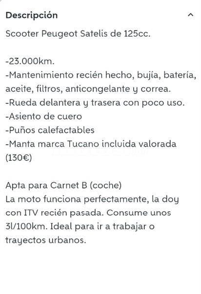 Peugeot SATELIS 125 4V EXECUTIVE – Vista 5