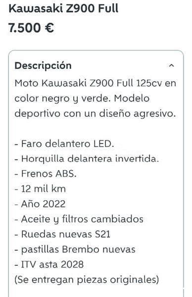 Kawasaki Z 900 – Vista 8