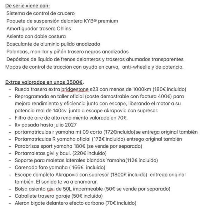 Yamaha MT 09 11.900 € 2021 Soria - 6