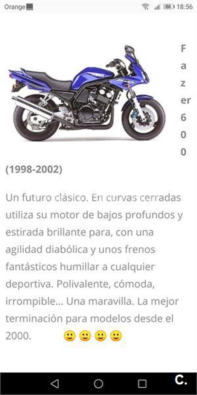 Yamaha FZS 600 Fazer – Vista 2