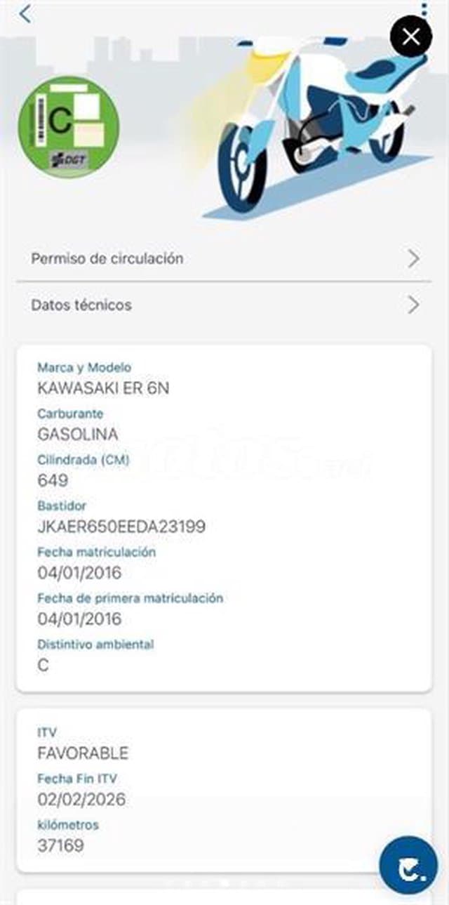 Kawasaki ER 6N – Vista 7