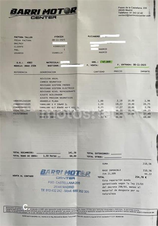 Yamaha XMAX 250 – Vista 10